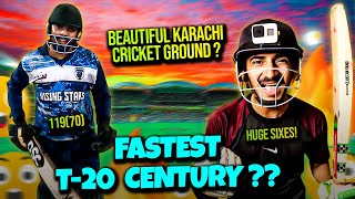 Stunning Century in a High-Scoring T20 Night Match at Karachi's Most Beautiful Cricket Ground!