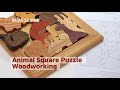 How to Make a Wood Animal Square Puzzle Scroll saw