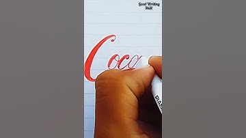 "Coca Cola" by Good writing skill #youtubeshorts #youtube #shorts #writingshorts #ytshort