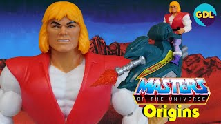 MOTU Origins Prince Adam & Sky Sled Review! New Masters of the Universe Figures by Mattel