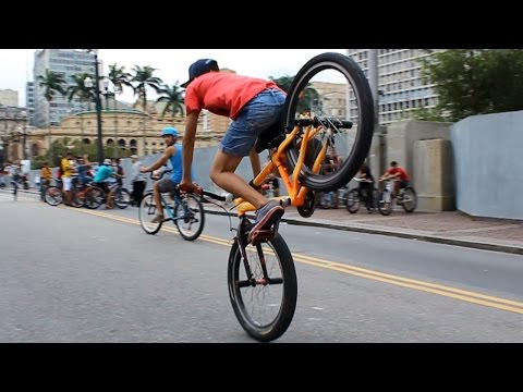 1º Encontro no Centro de São Paulo - SP (Bicicultura/Wheeling Bike)