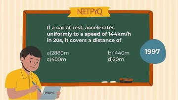 If a car at rest, accelerates uniformly to a speed of 144km/h in 20s, it covers a distance o