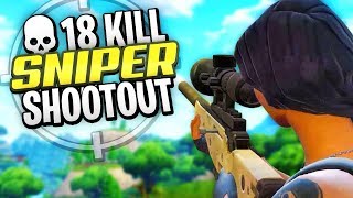18 KILL SNIPER SHOOTOUT in Fortnite Battle Royale