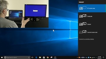 Quickly change display settings with the Windows+P Shortcut