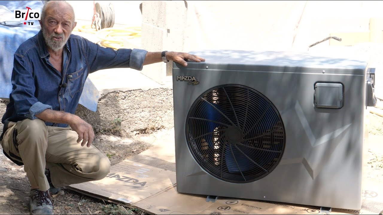 Réalisation d'une piscine - 7è épisode : La pompe à chaleur - Tutu brico avec Robert