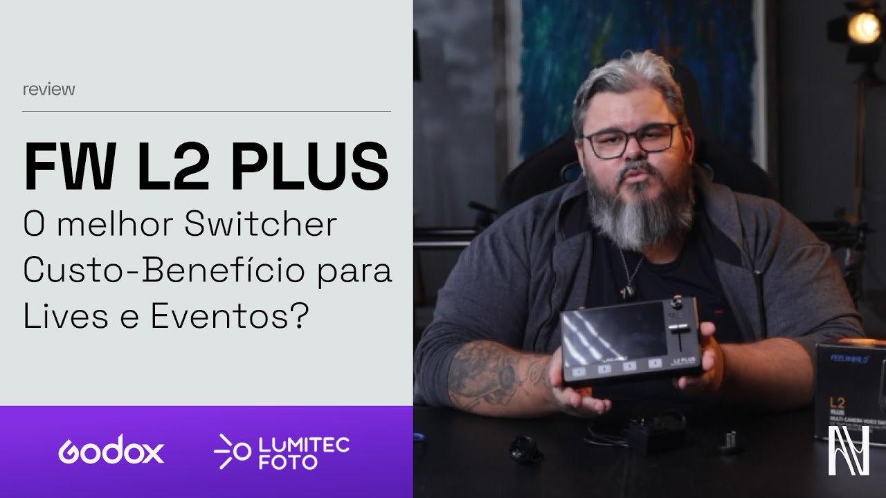 Review do FW L2 Plus: Switcher Touchscreen para Lives e Produções Profissionais
