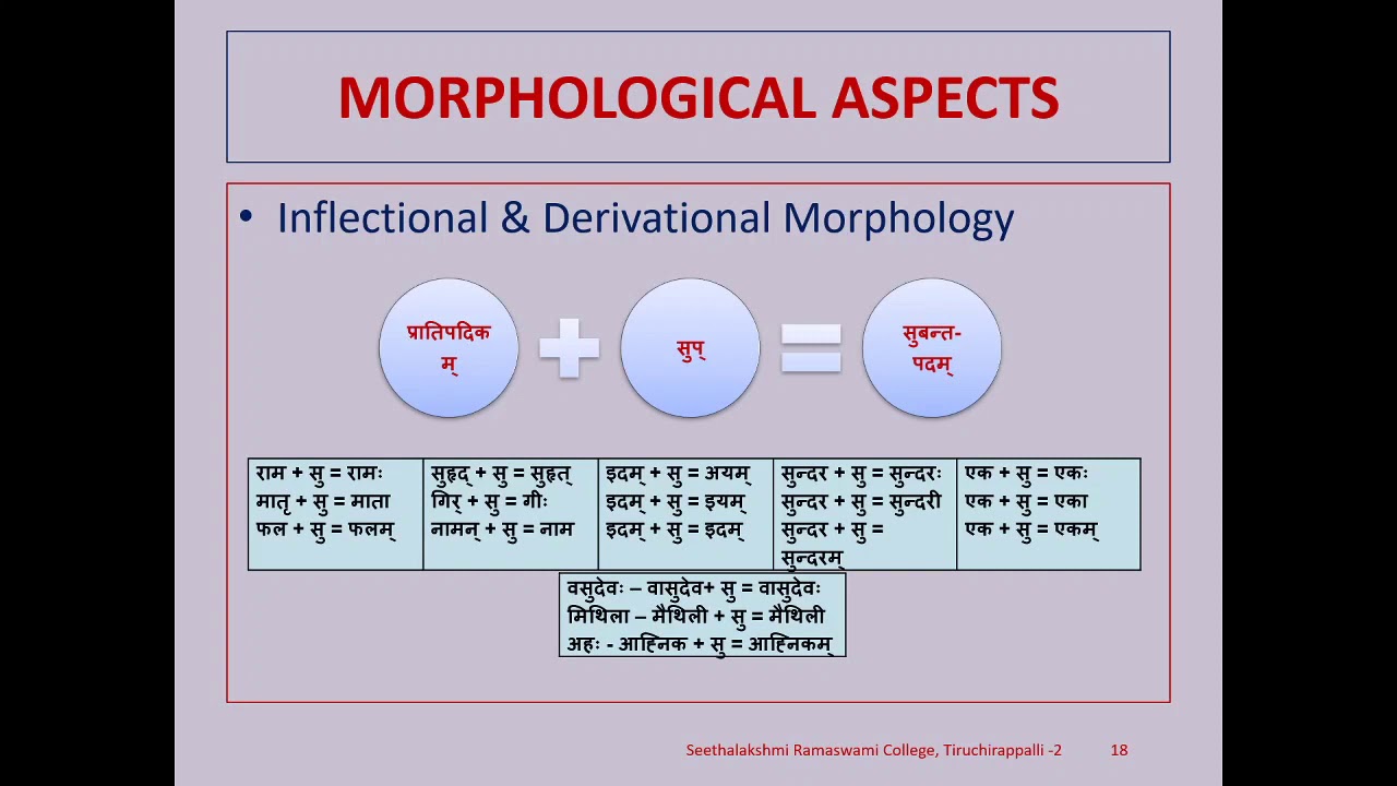 LINGUISTIC IMPLICATIONS IN PANINI'S DEFINITION OF PADAM Dr. S.Usha