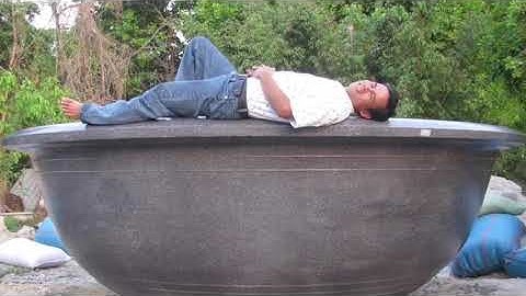 Chậu quay bê tông đường kính 4m x1m25,chaukieng, video hướng dẫn, garden ,