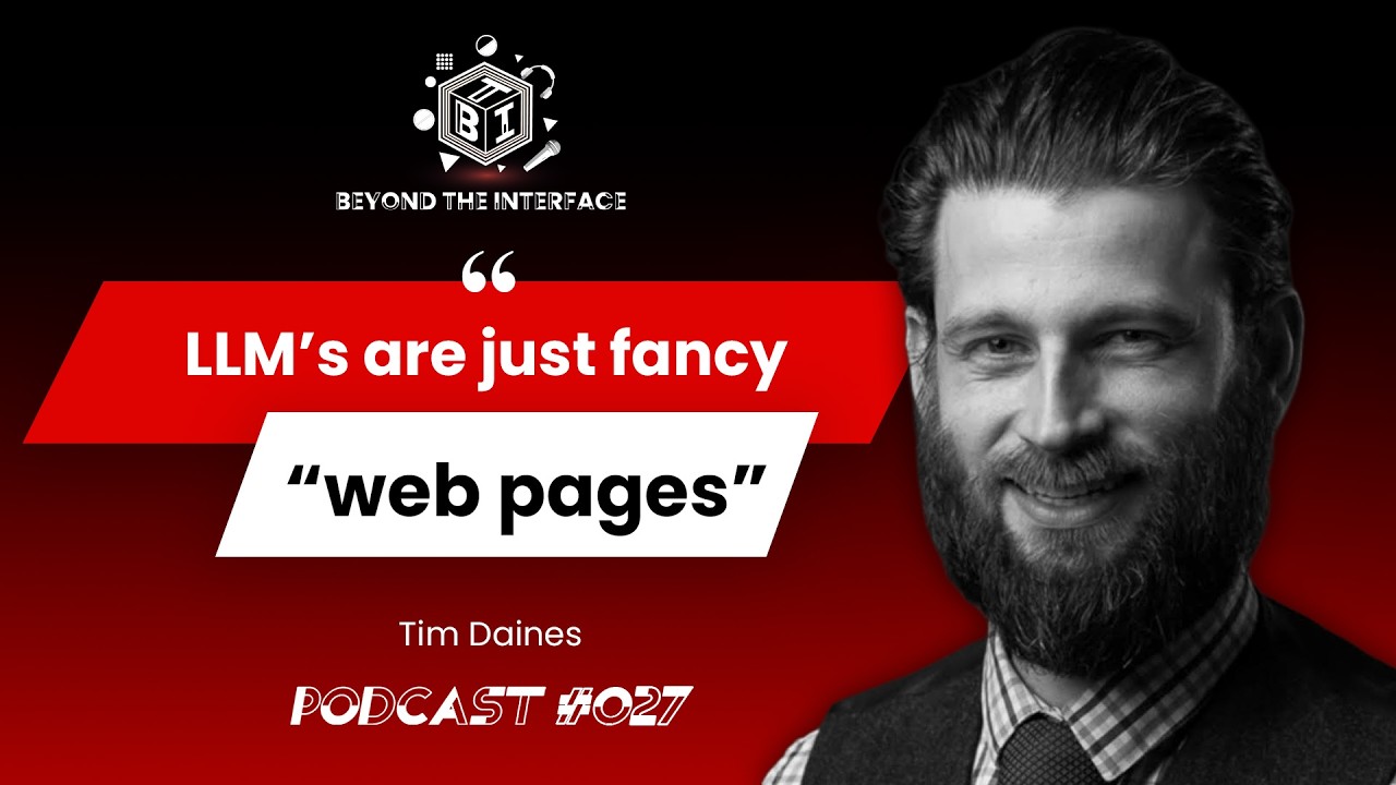 Fancy Tim Tim Daines: LLM's are just fancy
