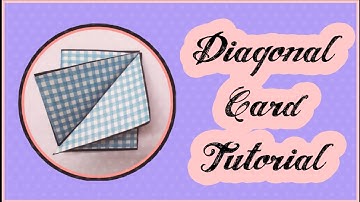 Diagonal Fold Card Tutorial by Nehal Kasliwal | Handmade Card |