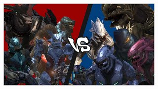 Halo 3 AI Battle  Brutes VS Elites (Halo 3 Mods)