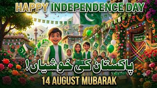 Pakistan Independence Day 2026 🇵🇰 | 14 August Kids Celebration | AI Animated Story