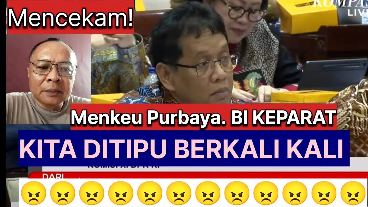 Mencekam! Mengkeu Purbaya. BI KEPARAT! KITA DITIPU BERKALI KALI