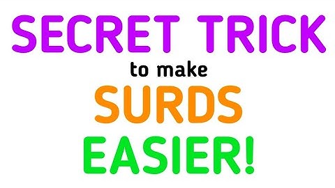 A SECRET Trick To Make Surds EASIER?!? - GCSE Maths Help