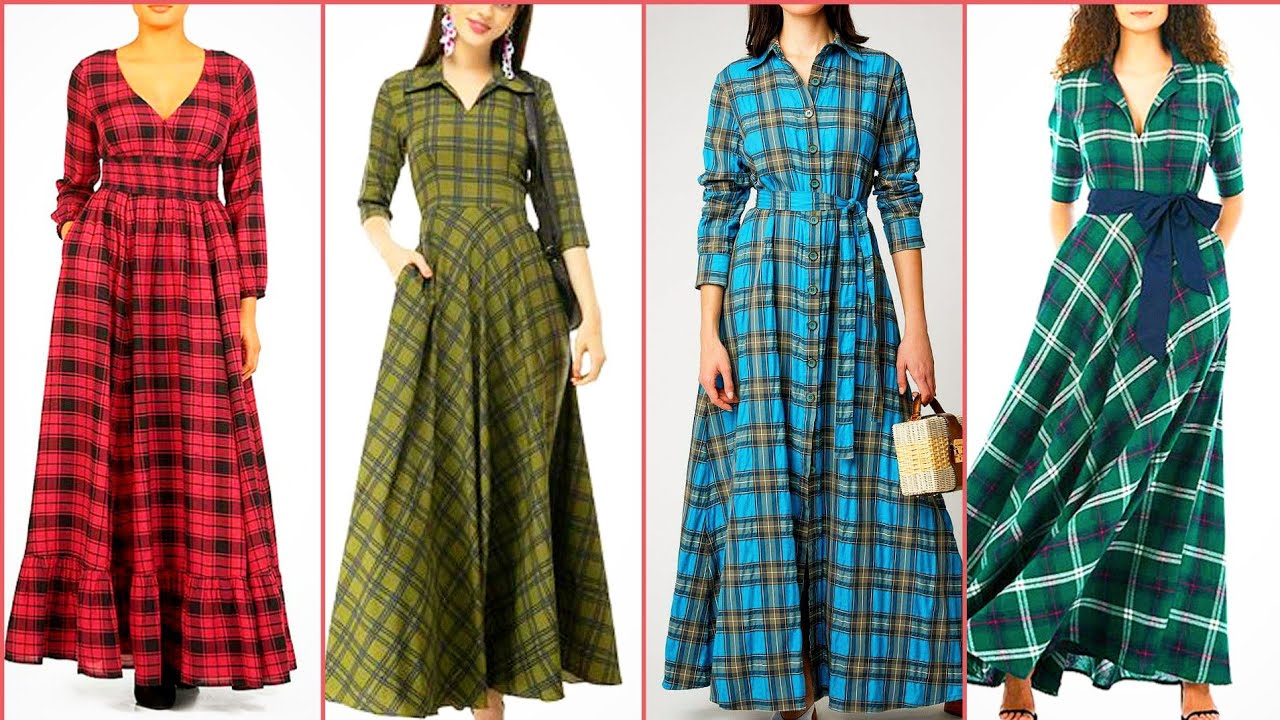 collar neck long frocks