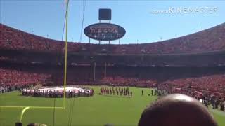 I put the American Anthem over very american moments