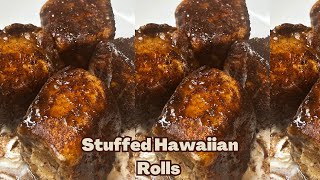 Itβs Pumpkin Spice Season | Pumpkin Spice stuffed French Toast w/ Hawaiian Rolls.