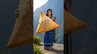 Naina Throws a Big Samosa 😲🥟 #aistory #aicat #cat #cutecat