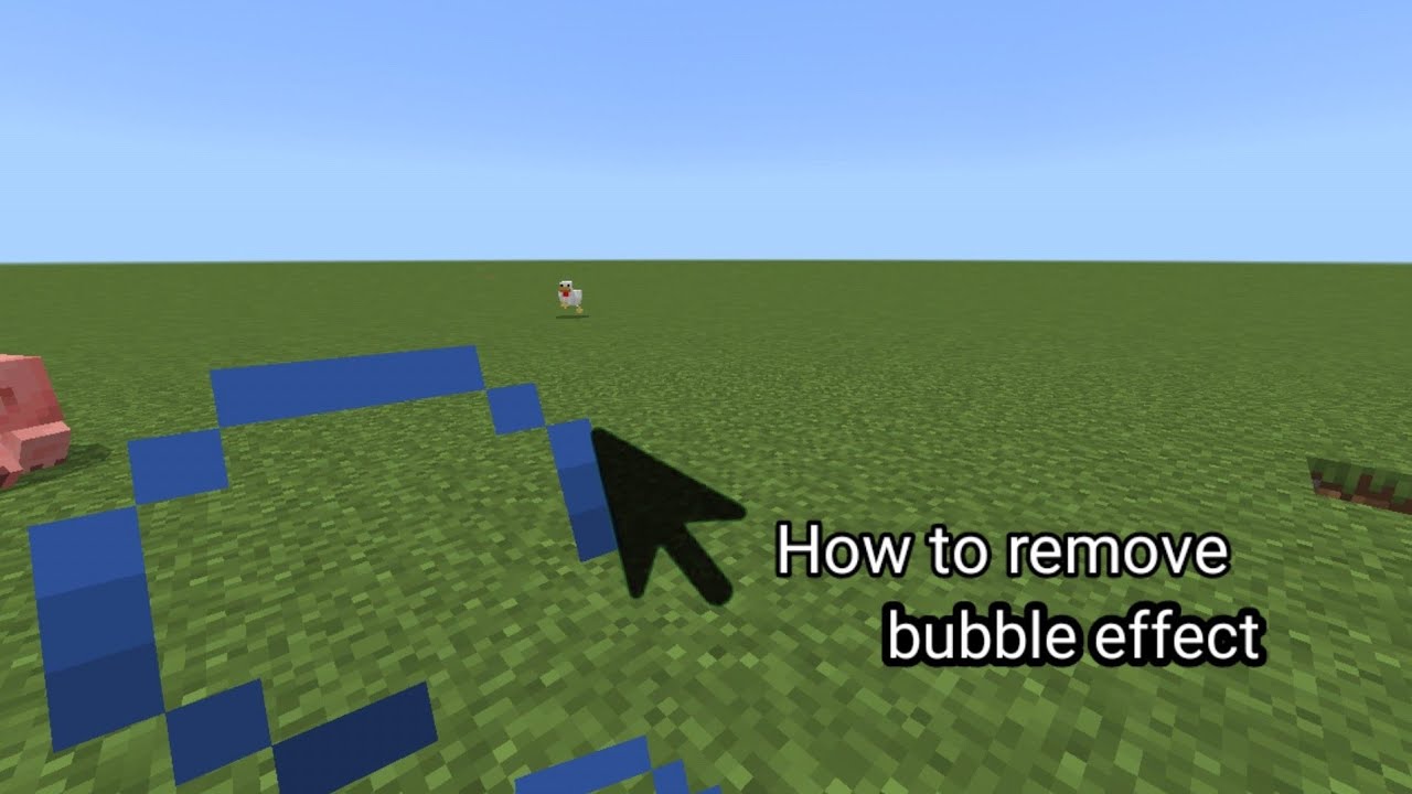 Minecraft Bubble Code Rename How to remove bubbles effect in Minecraft - YouTube