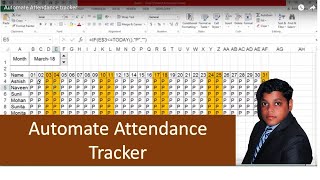 How To create Attendance tracker||Auto Presence Update||Advance Leave apply#