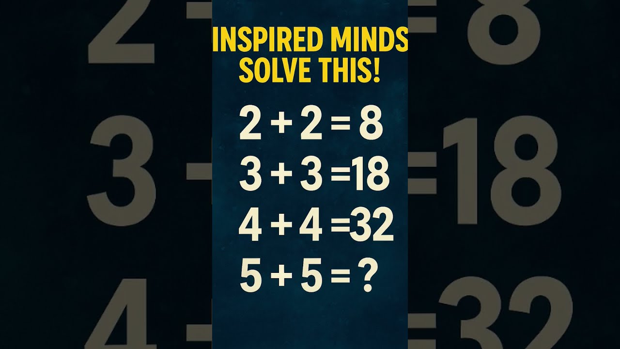Only A Genius Can Crack This Maths Puzzle Mathspuzzle Youtubeshorts Educationalshorts Quiz