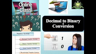 Number System | Lecture-09 | Decimal to Binary   | By Devendra Sir | IICS COLLEGE |