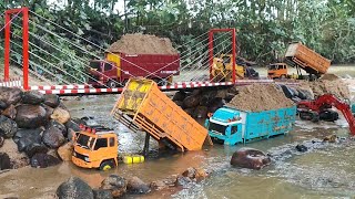 FINISHING TAHAP TERAKHIR ‼️🔥 PROYEK JEMBATAN SELESAI. RC DAM TRUK HINO. RC EXSAVATOR RC BULDOZER