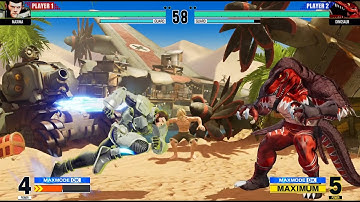 THE KING OF FIGHTER XV  - Mixima vs Dinosaur (Insane Ai)  #gaming #kofxv