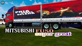 MITSUBISHI FUSO SUPER GREAT MENOLAK PUNAH//MOD BUSSID//MOD BUSSID TERBARU