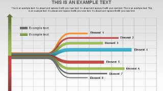 Split Process Tree Diagram for PowerPoint by PoweredTemplate.com