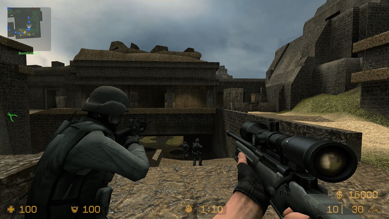 Counter Strike Source - 4K Gameplay - de aztec