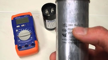 How to test a run and start capacitor