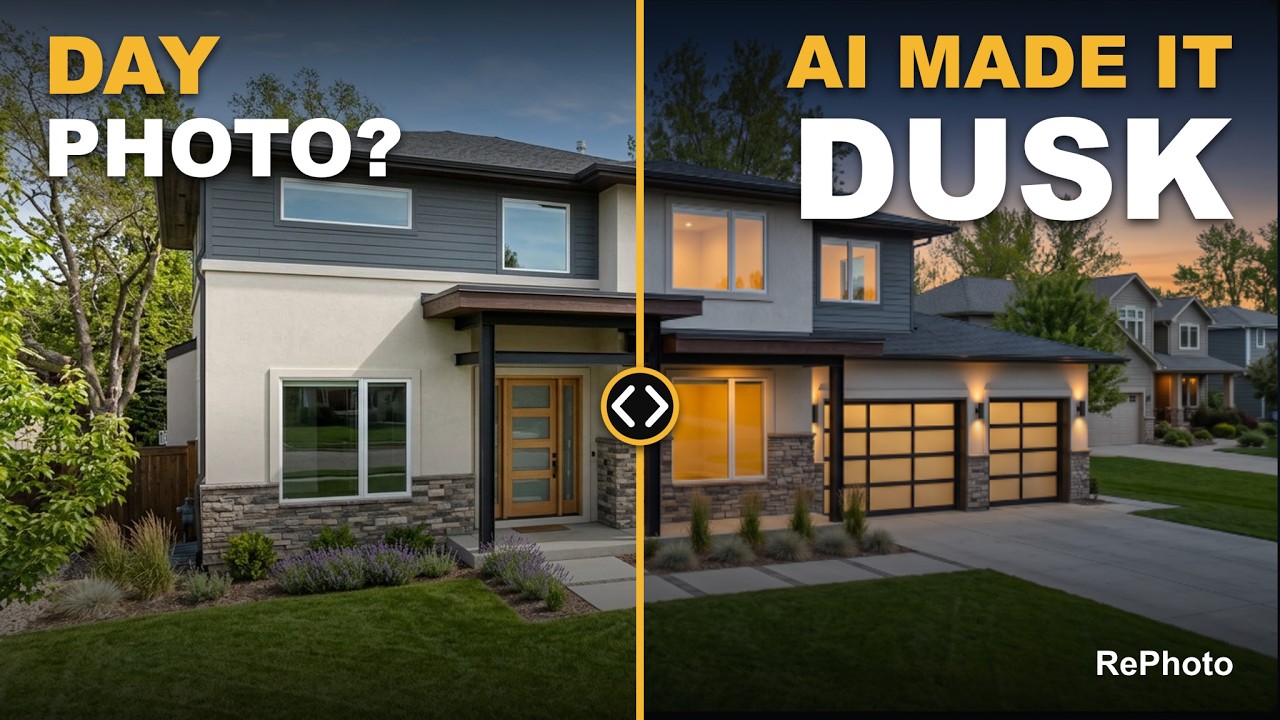 Video thumbnail for How to Turn a Day Photo Into Dusk With AI