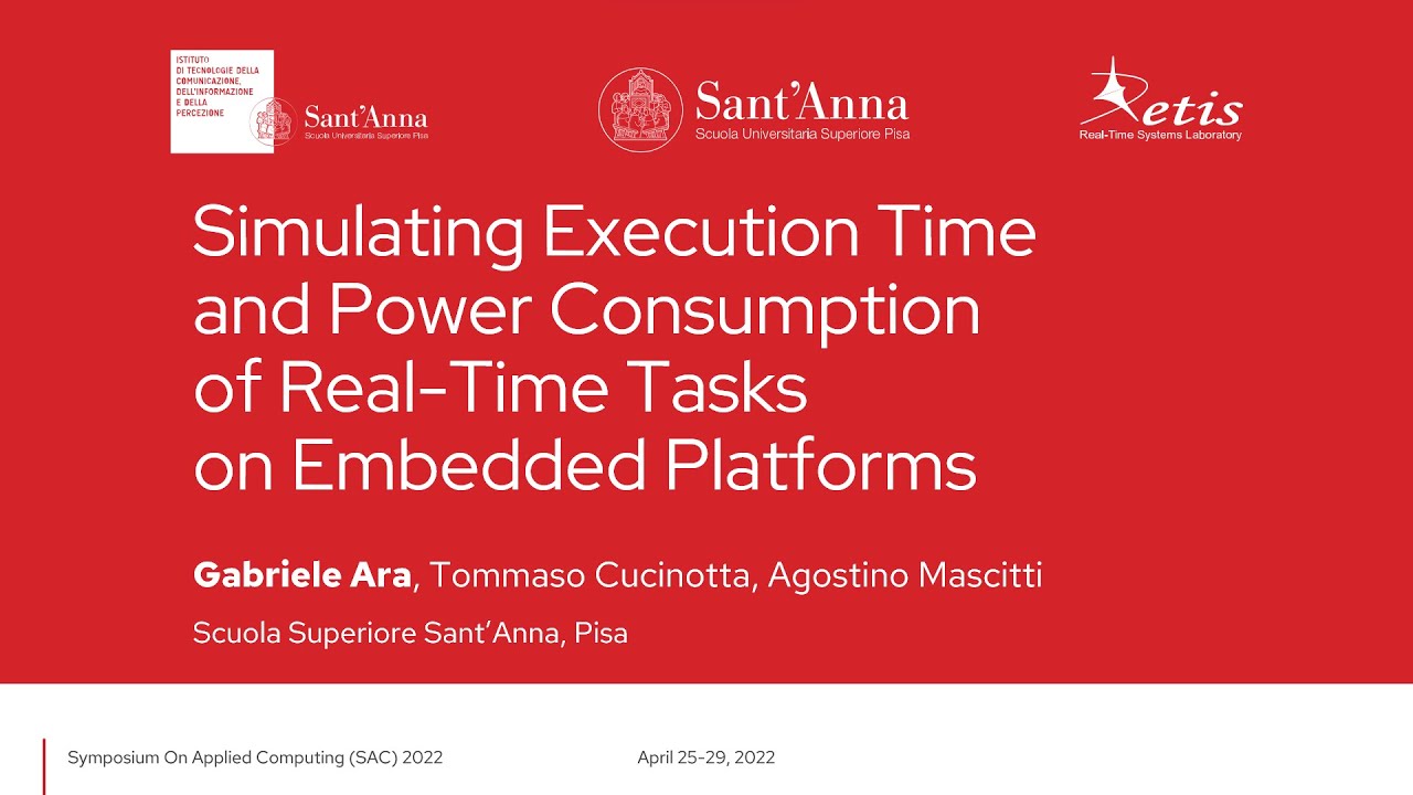 Simulating Execution Time and Power Consumption of Real-Time Tasks on Embedded Platforms @SAC2022