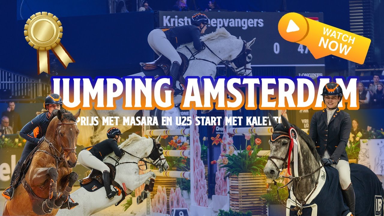 JUMPING AMSTERDAM - Kaletto 1m45 GP!😱🏆🤩✰vlog 431✰ | Kristy Snepvangers |
