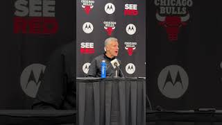 Coach Billy Donovan Chicago Bulls-Boston Celtics after game Press conference #yodeportes