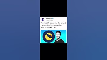 Terra LUNA’s UST is now the 3rd largest stablecoin #crypto #altcoin #terra #luna #ust #future