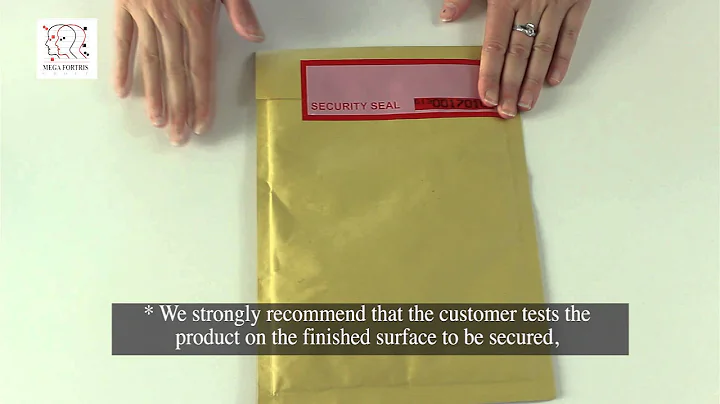 Tamper Evident Security Labels and TE Security Tape