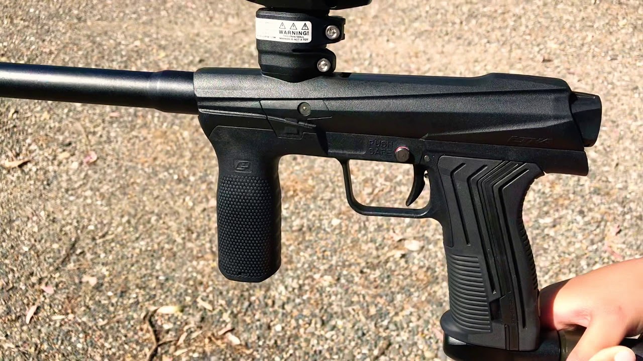 My kids first paintball gun Eclipse Emek Shooting Video