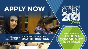 Admissions OPEN Spring 2021