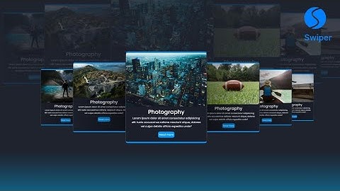 Make 3D Carousel Slider using Swiper JS.