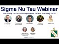 Sigma Nu Tau Webinar - Five Wildly Successful Entrepreneurs Tell You How They Did It!
