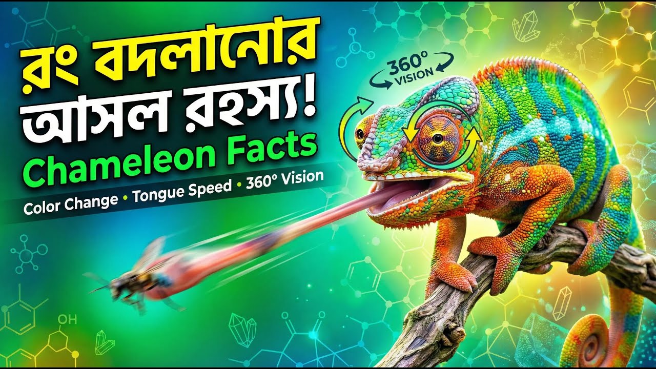 রং বদলানোর আসল রহস্য! গিরগিটি কীভাবে রং বদলায় 🦎🌈UA ELECTRIC