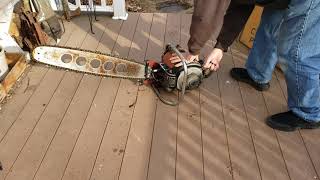 Vintage Homelite 20 MCS chainsaw