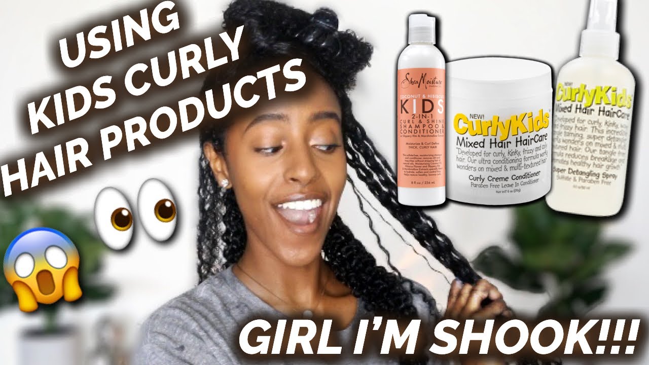 Curly Hair Routine Using Only Kids Hair Products From Start To