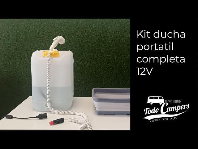 Kit ducha portátil completa 12V (No precisa instalación). 