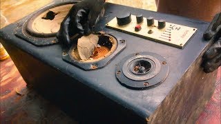 Restoration Ancient Sony Speakers  Restore And Reuse Old Sony Speakers