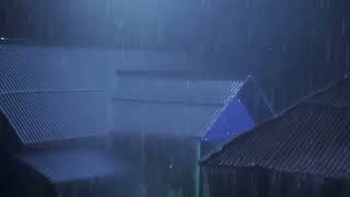 Deep Sleep Instantly With Heavy Rain On Roof & Thunder | Relaxing Rain Sounds For Sleep