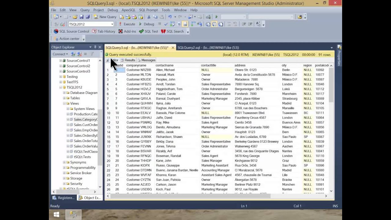 SQL Tip: SSMS and Query Shortcuts - YouTube