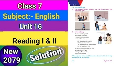 Class 7 English Chapter 16 Exercise | A Lesson from a Son unit 16 Exercise